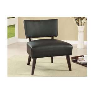  Bakersfield Black Faux Leather Accent Chair: Home 