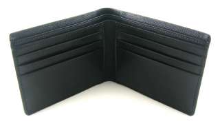 Tumi Tango Nappa Leather Black Double Billfold Wallet  