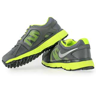 NIKE DUAL FUSION ST 2 (GS) YOUTH GRY VOLT RUNNING SHOES  