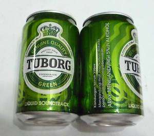 TUBORG BEER Green can MALAYSIA 330ml Brew NEW Carlsberg  