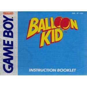  Balloon Kid GB Instruction Booklet (Game Boy Manual Only 