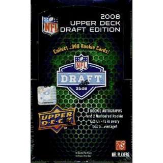  2008 Upper Deck Draft Edition Football Hobby Box: Sports 