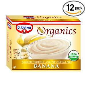 Dr. Oetker Banana Pudding, 3.4 Ounce: Grocery & Gourmet Food