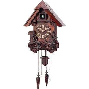  New Kassel Cuckoo Clock Hand Carved Genuine Wood Case 