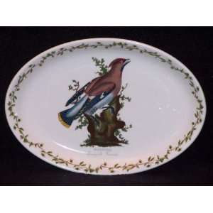    Portmeirion Birds Of Britain Steak Plate Waxing: Kitchen & Dining