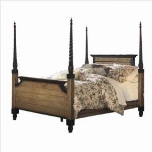 Trinidad Four Poster Bed in Natural Antique Size: California 