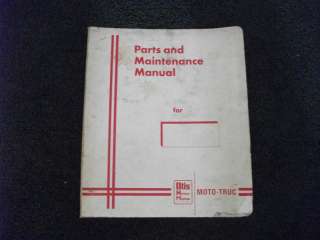 Moto truc Pal 4000 lift truck parts maintenance manual  
