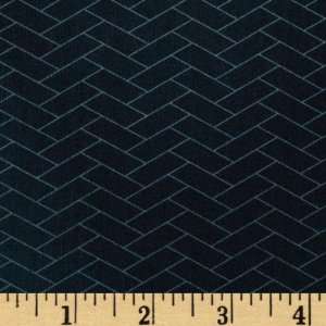  44 Wide Keikos Garden Weave Dark Teal Fabric By The 