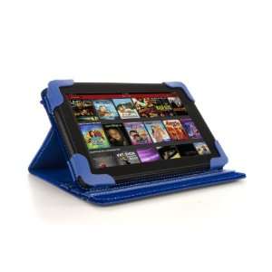  BLUE iPearl mCover® Leather Cover Case for  Kindle 