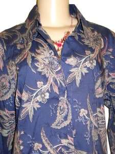 NWT COLDWATER CREEK SPRING SHAPED SHIRT BLOUSE SIZE M  