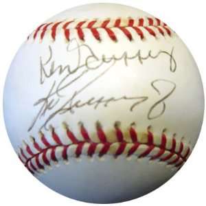 Ken Griffey, Jr. & Sr. Autographed AL Baseball PSA/DNA  