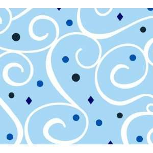  Caden Lane Luxe Light Blue Swirl Changing Pad Cover: Baby