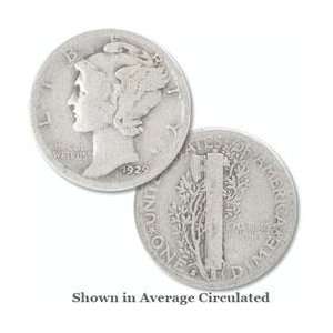  1929 S Mercury Silver Dime 