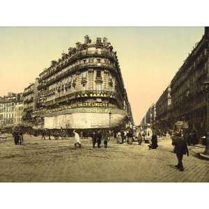  Vintage Travel Poster   Rue de la Republic Marseilles 