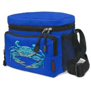  BLUE CRABS Lunch Box Cooler Bag Insulated Royal Blue Crab 