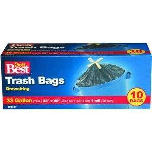  Trash Bag, 33GAL/10CT TRASH BAGS: Home Improvement