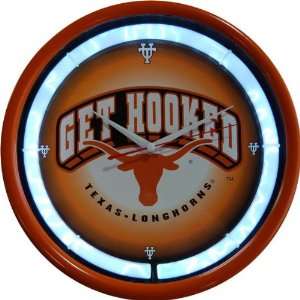 Texas Longhorns Plasma Neon Clock: Sports & Outdoors