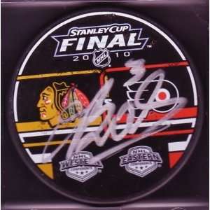  Oskars Bartulis Autographed Puck   * 2010 CUP* W COA 