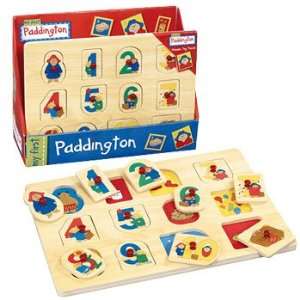  Paddington Bear Wooden Peg Puzzle: Toys & Games