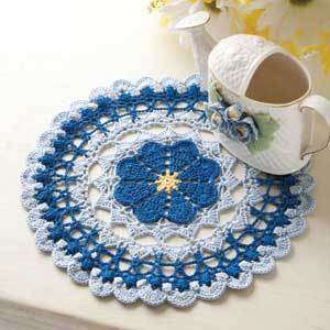 Crochet World August 2011 Patterns Doily Baby Afghans Doilies Rug 