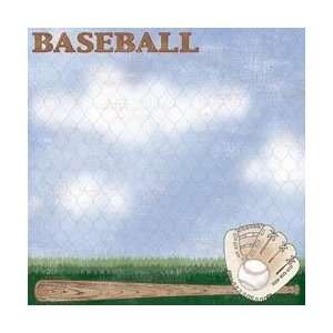  Scrapbook Paper   Baseball Collection   Baseball Field 