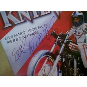  Knievel, Evel 2005 Signed Autograph DVD Movie Evel Knievel 