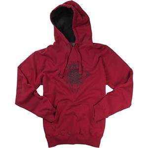  Fox Racing New Tribe Hoody   X Large/Red Automotive