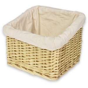  West River Baskets Medium Willow Basket with Liner