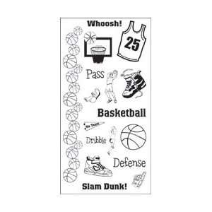   Company Clear Stamps 4X8 Sheet   Basketball Basketball