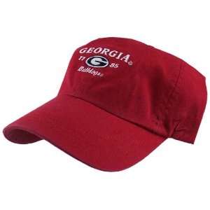  Zephyr Georgia Bulldogs Red Established Hat: Sports 