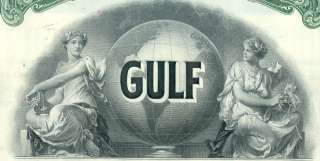 1968 Transocean Gulf Oil Company $1000 Bond Stock Certificate  