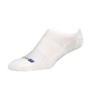  Drymax Golf Lite Mesh No Show White/Grey: Sports 