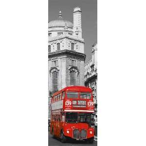  DOOR LAMINATED /ENCAPSULATED POSTER London Red Bus No 139 Trafalgar 