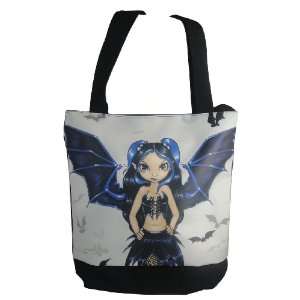  Bat Wings Fairy Tote Bag with Zipper Pocket and Cell Phone 