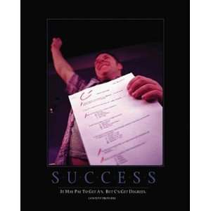 Success (Humor Grades) College Poster Print 24 X 36  