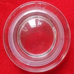  Candle jar lid   Apothecary   clear glass flat Arts 