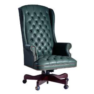   Highback Wing Executive Swivel Chair with Tufts: Office Products