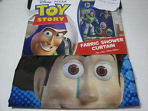 Disney Pixar Toy Story Fabric Shower Curtain Toys At Play NIP  