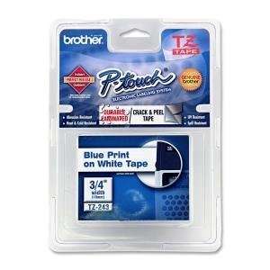  New Blue on White 3/4 Tape   TZE243 Electronics
