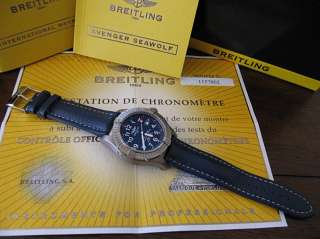 Breitling Seawolf Avenger Titanium E17370 / Box & Papers  