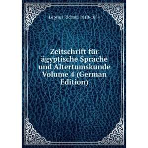   Volume 4 (German Edition): Lepsius Richard 1810 1884: Books