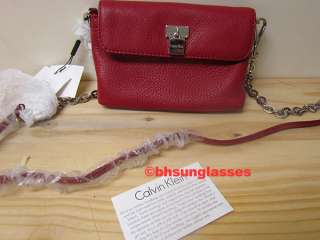 CALVIN KLEIN Crossbody Handbag /vienna pebbled leather crossbody bag 