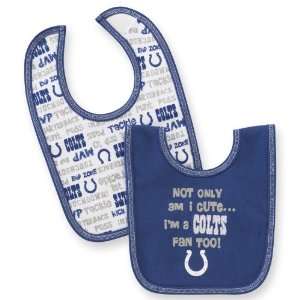  Gerber Dribbler Bib, 2 Pack, Indianapolis Colts Baby