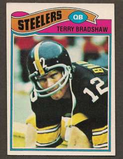1977 Topps Terry Bradshaw Card # 245 Pittburgh Steelers  