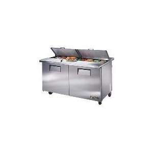     60 in Dual Sided Sandwich/Salad Unit, Split Top, 16 Pan, 15.5 cuft