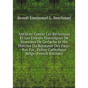   Belge (French Edition) BenoÃ®t Emmanuel L. Beeckman Books