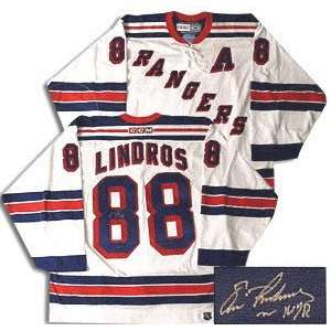  Eric Lindros New York Rangers Autographed Jersey: Sports 