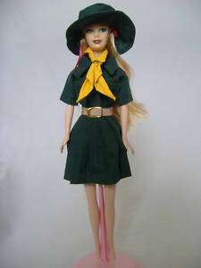 GIRL SCOUT BARBIE DOLL OUTFIT (GREEN)  