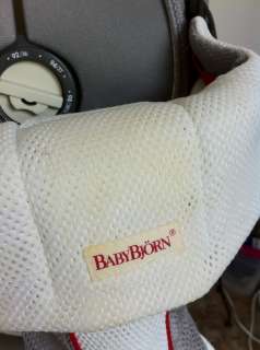 Baby Bjorn White and Gray Mesh Air Baby Carrier  
