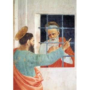  6 x 4 Greeting Card Lippi Filippino St Peter Visited In 